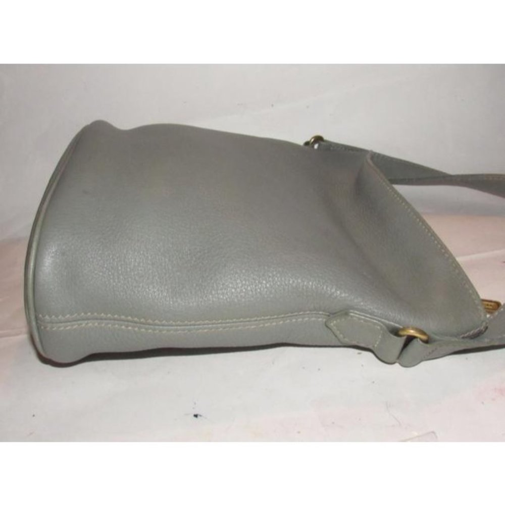 Coach Vintage Sage Green Buttery Soft Leather & Brass Hardware Sonoma Feed bag - Picture 4 of 12